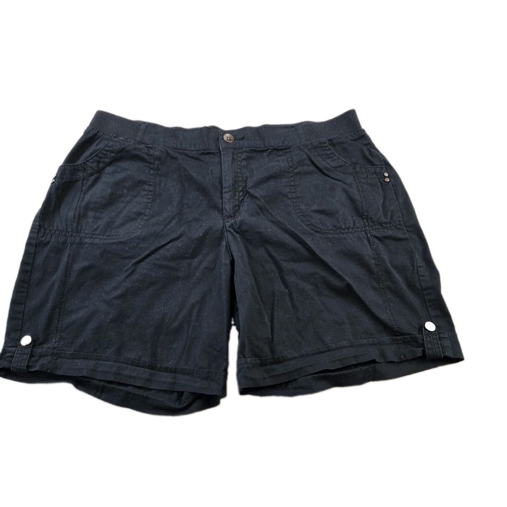 Croft & Barrow High Rise Women's Shorts Stretch Waist 36", 6.5" Inseam Size 16